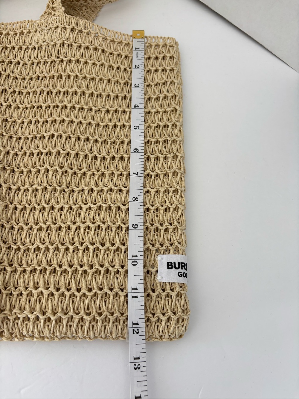Burberry Beige Woven Tote - Picture 9 of 10